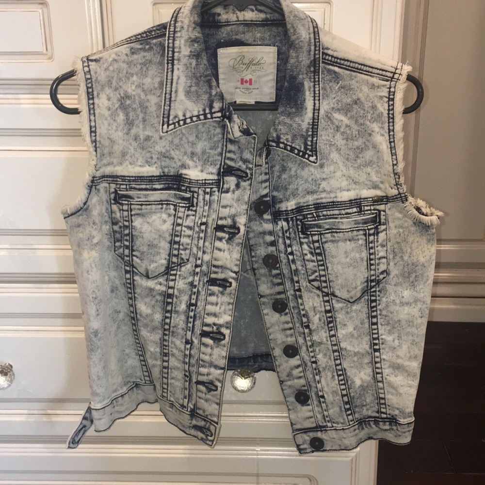 Buffalo Jean acid wash vest